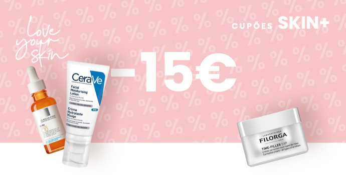 Cupão Love Your Skin -15€