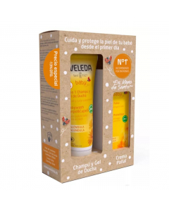 Weleda Baby Pack Limpeza Gel Duche + Creme Muda Fraldas