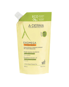 A-Derma Exomega Control Óleo de Duche Pele Seca e Atópica Recarga 500ml