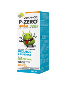 Advancis P-Zero Loção Piolhos 100ml Oferta Pente