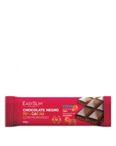 Easyslim Chocolate Negro 70% Cacau com Morango 30g