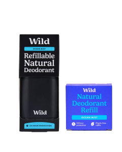 WILD Desodorizante Natural Caixa e Recarga Maresia 40g