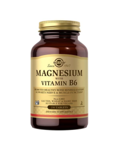 Solgar Magnésio + Vitamina B6 Cápsulas 250unid.