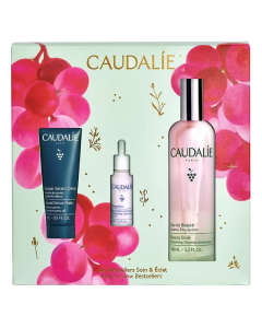 Caudalie Coffret Os Bestsellers Cuidado e Luminosidade Água de Beleza 100ml + Máscara 15ml + Sérum 10ml