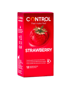 Control Strawberry Preservativos com Aroma 12unid.