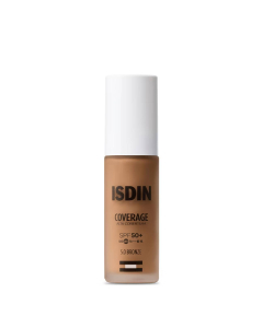 Isdin Coverage Base Compacta com Proteção Solar SPF50+ Tom 5.0 Bronze 30ml