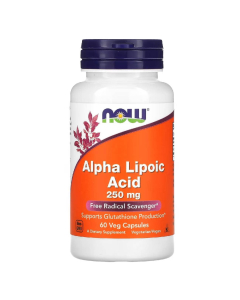 Now Alpha Lipoic 250mg Cápsulas Vegetais 60unid.
