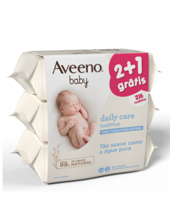 Aveeno Baby Pack Toalhitas de Limpeza 3x72unid.