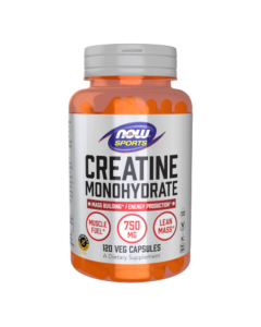 Now Desporto Creatine 750mg Cápsulas Vegetais 120un.