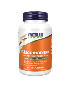 Now Glucomannan 575mg Cápsulas 180un.