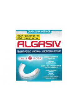Algasiv Almofadinhas Adesivas Dentadura Inferior 18unid.