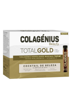 Colagénius Beauty Total Gold Ampolas Firmeza 14un.