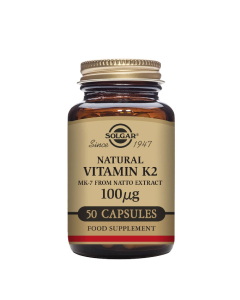 Solgar Vitamina K2 Natural 100 µg 50 Cápsulas Vegetais