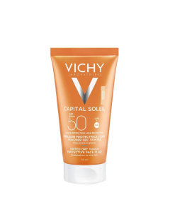 Vichy Capital Soleil Emulsão Com Cor Toque Seco SPF50 50ml