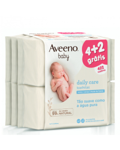 Aveeno Baby Pack Toalhitas de Limpeza 6x72unid.