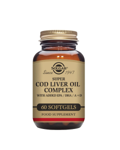 Solgar Complexo de Óleo de Fígado de Bacalhau Super Cápsulas Moles 60unid.