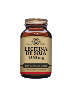 Solgar Lecitina de Soja 1360mg Cápsulas 100unid.