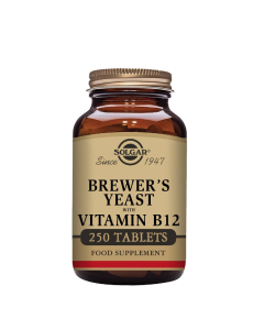 Solgar Levedura de Cerveja com Vitamina B12 Comprimidos 250unid.