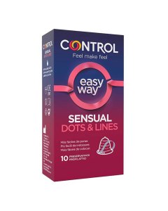 Control Sensual Dots & Lines Easy Way Preservativos 10unid.