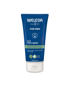 Weleda Gel de Limpeza 2 em 1 Rosto e Barba 100ml
