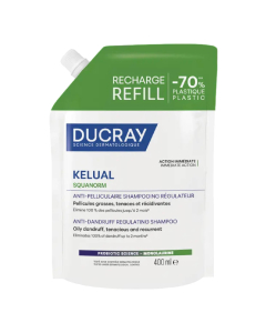 Ducray Kelual-Squanorm Shampoo Caspa Oleosa Regulador Recarga 400ml