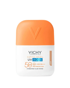 Vichy Capital Soleil UV Aqua Fluido Fotoprotetor Diário com Cor SPF50 50ml - Light