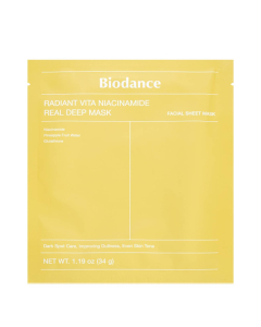 Biodance Radiant Vita Niacinamide Real Deep Mask Máscara Iluminadora 1unid.