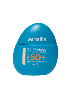 Sensilis Oil Control Dry Touch Fluido Anti-Brilho com Cor FPS50+ 40ml - Light