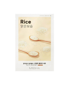 Missha Airy Fit Sheet Mask Rice Máscara Facial 19g