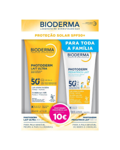 Bioderma Photoderm Pack Ultra Leite SPF50+ 200ml + Pediátrico Leite 100ml