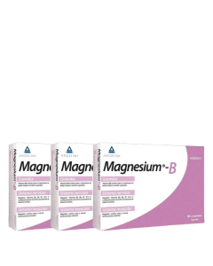 Magnesium B Suplemento Alimentar Vitalidade e Redução do Cansaço Pack 3x30unid.