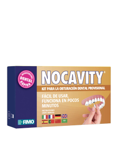 Fimo Nocavity Kit Obturação Dentária Temporária Proteção Emergência 9g