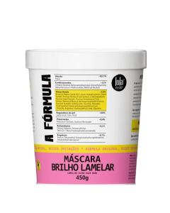 Lola Máscara Brilho Lamelar Máscara Capilar Brilho Espelhado e Hidratação 450g