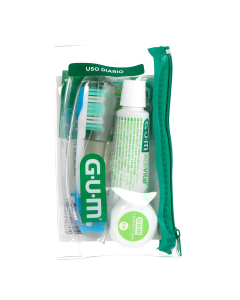 GUM Ortho Kit de Ortodontia Fixa Kit de higiene oral para limpeza, proteção e cuidado