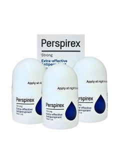 Perspirex Strong Antitranspirante Roll-On Proteção Intensiva Contra Suor e Mau Odor 3x20ml