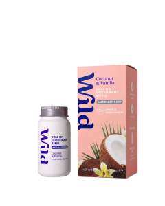 WILD Desodorizante Natural Roll-On AT Recarga Coco e Baunilha 50ml