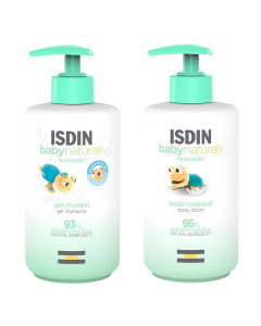 ISDIN Baby Naturals Pack Gel-Shampoo 400ml + Loção Corporal Hidratante Bebé 400ml