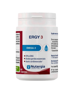 Nutergia Ergy 3 Suplemento Ómega 3 Cardiovascular 60unid.