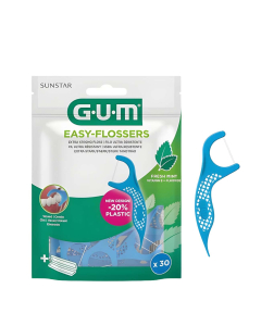 Gum Easy-Flossers Fio Dentário Remoção de Placa 30un.
