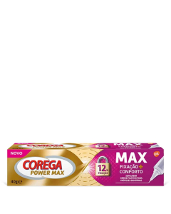 Corega Max Fixação + Conforto Creme Fixador de Próteses Dentárias 40g