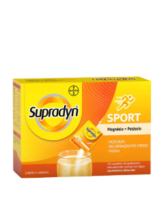 Supradyn Sport Suplemento Magnésio e Potássio Recuperação Muscular Saquetas 24un.
