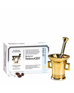 BioActivo SelenoQ10 Suplemento de Coenzima Q10 e Selénio 60+60 unid.