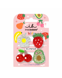 Invisibobble Kids Clipstar Frutti Fun Ganchos de Cabelo 4unid.