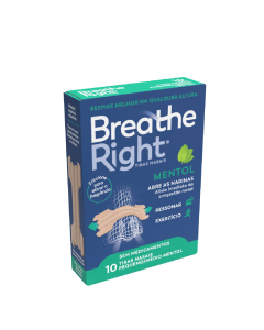 Breathe Right Mentol Tiras Nasais Pequeno/Médio 10unid.