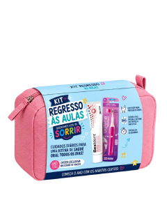 Isdin Balene Kids Coffret Rosa Escova de Dentes + Pasta Anticáries 125ml + Estojo