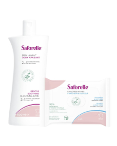 Saforelle Solução de Lavagem Íntima Suave 500ml + Oferta Toalhitas Íntimas 2un