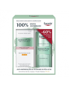 Eucerin Dermopure Oil Control Pack Gel Limpeza + Fluido Protetor FPS30