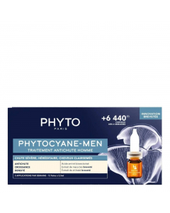 Phyto Phytocyane-Men Ampolas Queda de Cabelo Severa 12unid.