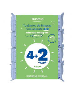 Mustela BIO Toalhetes de Limpeza Lyocell 6x60unid.