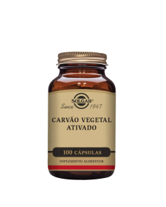 Solgar Carvão Vegetal Ativado Cápsulas 100unid.
